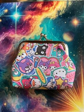 🔖 Sanrio Colorful Kawaii Clasp Coin Purse